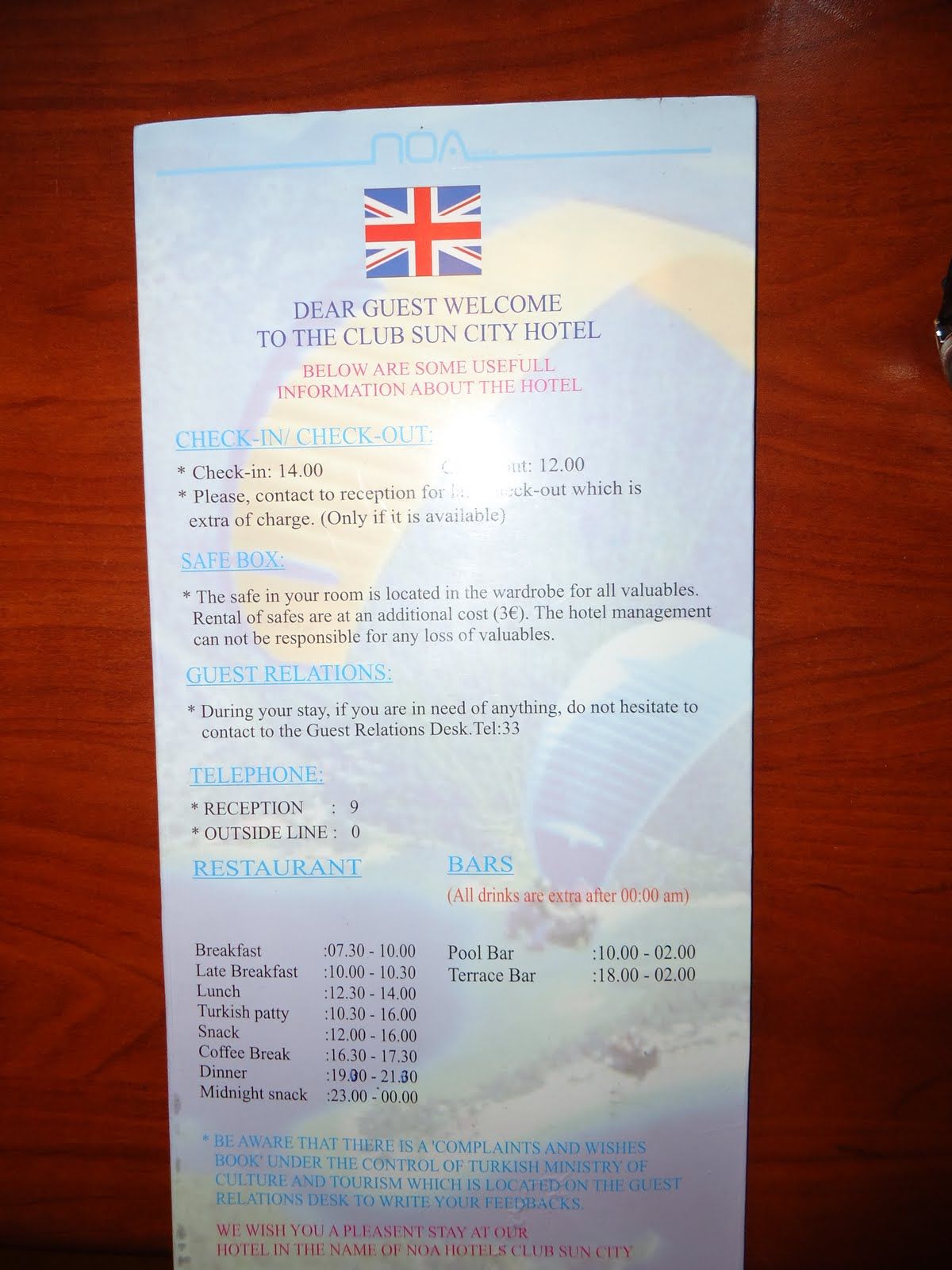 imagini hotel CLUB SUN CITY OLUDENIZ